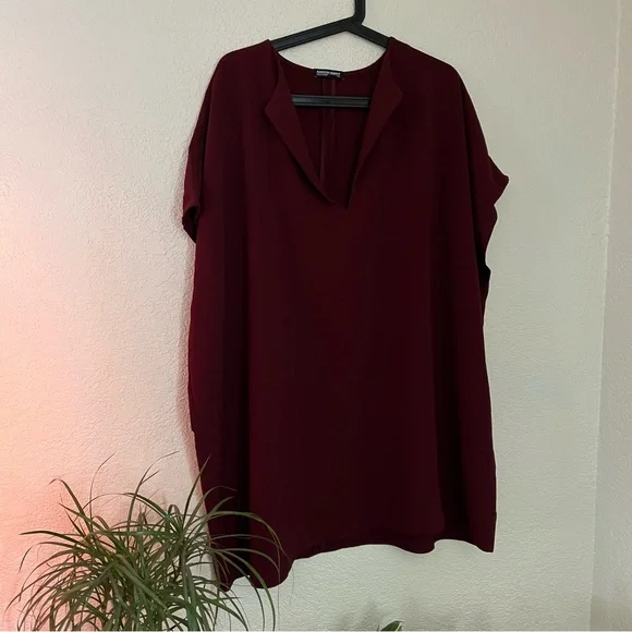 American Apparel Dresses | American Apparel Maroon Loose Mini Dress | Color: Purple | Size: M/L | Mostlyscared's Closet